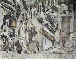 Relief of the Apotheosis of Emperor Antoninus Pius and his Wife, Faustina, 161 AD